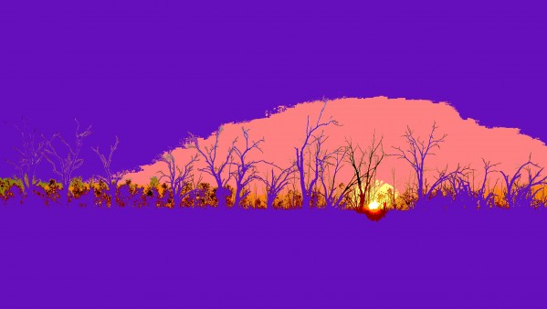 Lake Sunset - Purple by Lexa Harpell